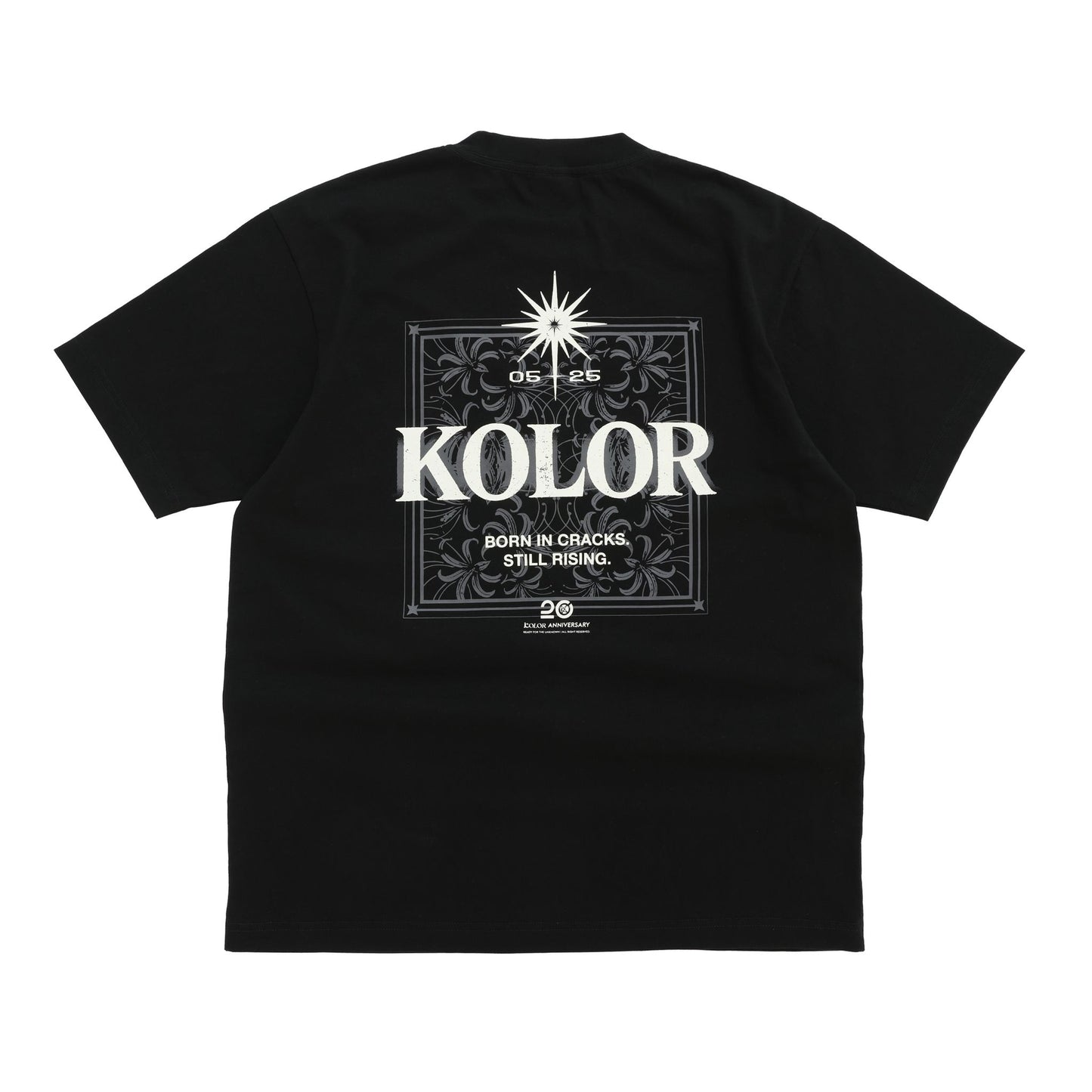 KOLOR 20周年 [Born In Cracks,Still Rising]紀念T恤