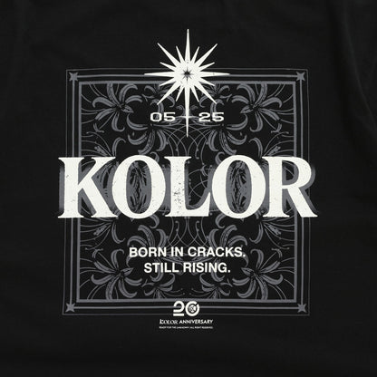 KOLOR 20周年 [Born In Cracks,Still Rising]紀念T恤