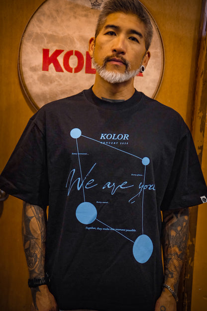 (預訂產品) KOLOR “We Are You” 巡迴演唱會主題 T-shirt